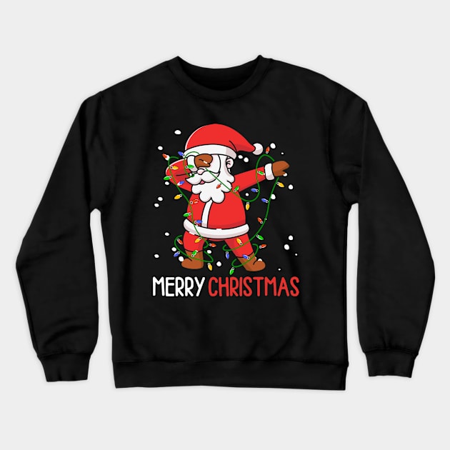 Dabbing Santa Claus Dab Dap Christmas Crewneck Sweatshirt by Schwarzweiss